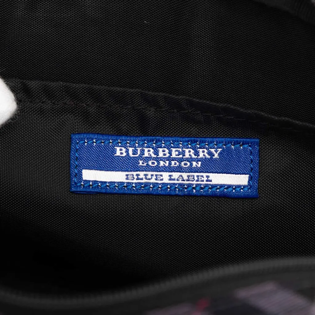 Burberry Supernova Check Canvas Pochette Blue Very good - Box View