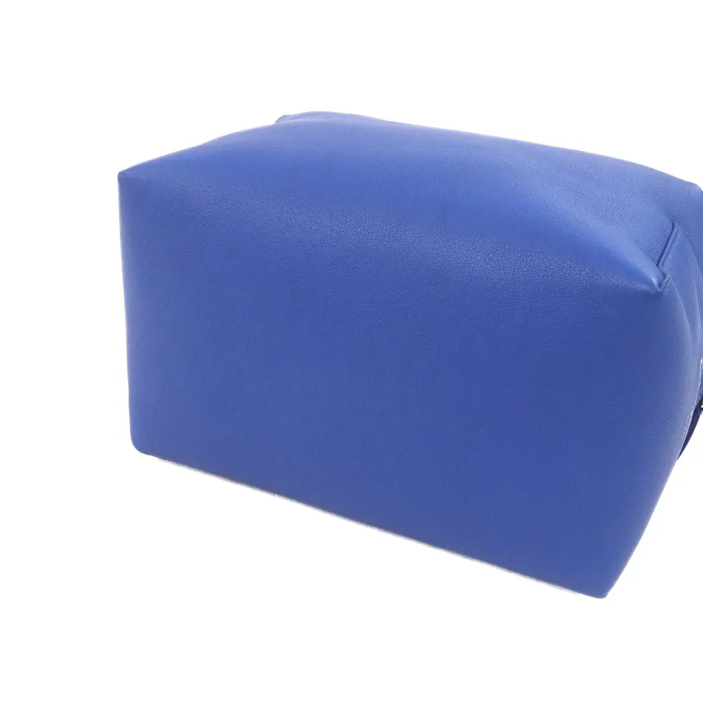 Celine Calfskin Take Away Crossbody Blue Leather Very good - Model View
