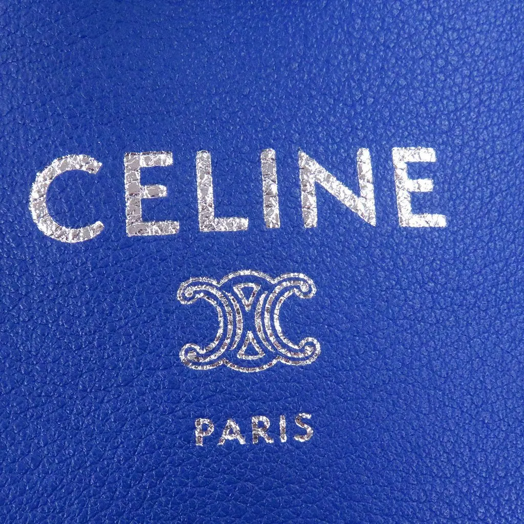 Celine Calfskin Take Away Crossbody Blue Leather Very good - Box View