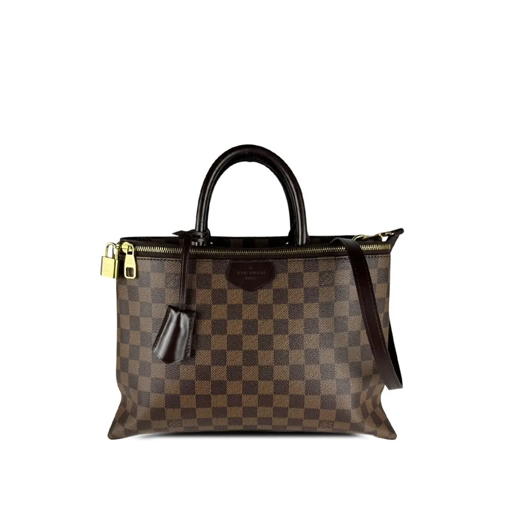 Louis Vuitton Damier Ebene Brompton Brown Canvas Very good - Front View