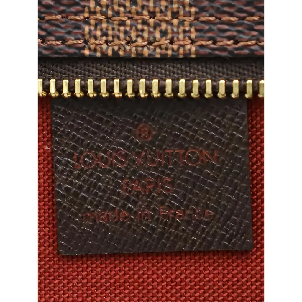 Louis Vuitton Damier Ebene Trousse Pochette Brown Canvas Good - Box View