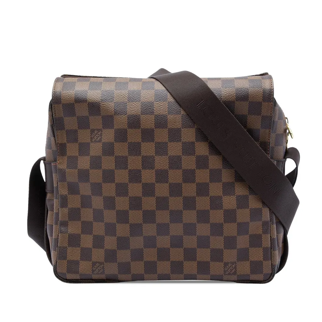 Louis Vuitton Damier Ebene Naviglio Brown Canvas Very good - Front View