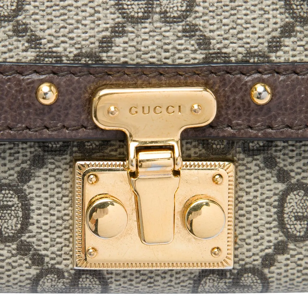Gucci Mini GG Supreme Trunk Crossbody Beige Canvas Very good - Box View
