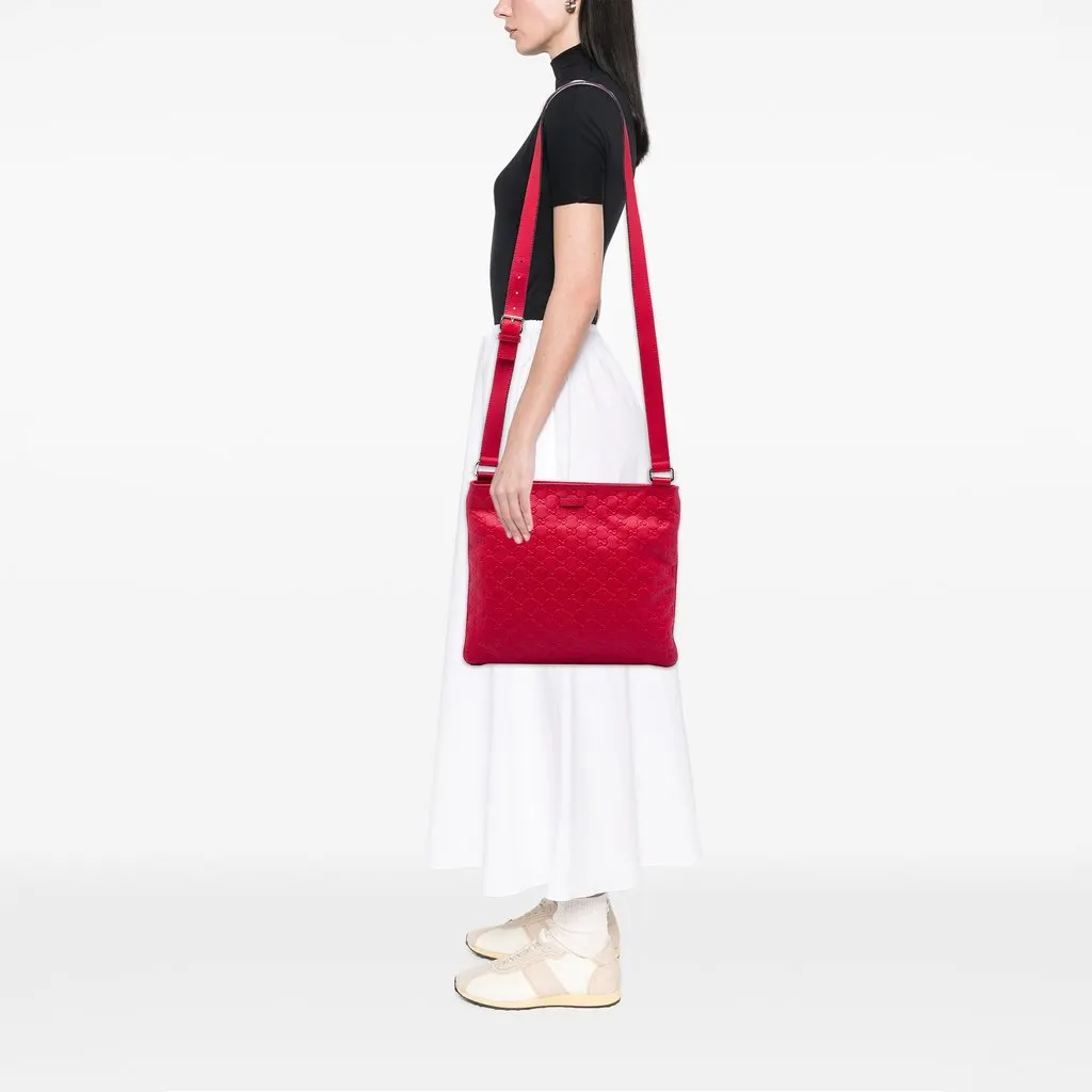 Gucci Guccissima Crossbody Red Leather Very good - Box View
