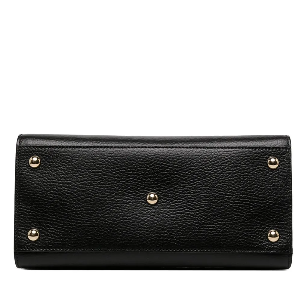 Gucci Medium Dollar Calf Soho Top Handle Convertible Tote Black Leather Very good - Inside View