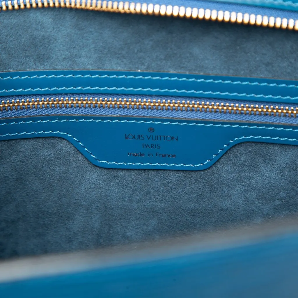 Louis Vuitton Epi Saint Jacques GM Long Strap Blue Leather Very good - Box View
