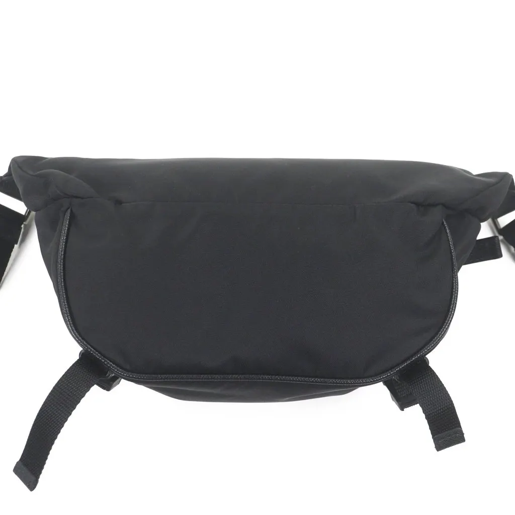 Prada Saffiano Trimmed Re Nylon Belt Bag Black Very good - Back View