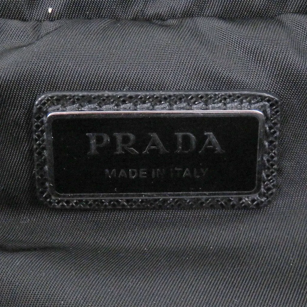Prada Saffiano Trimmed Re Nylon Belt Bag Black Very good - Box View