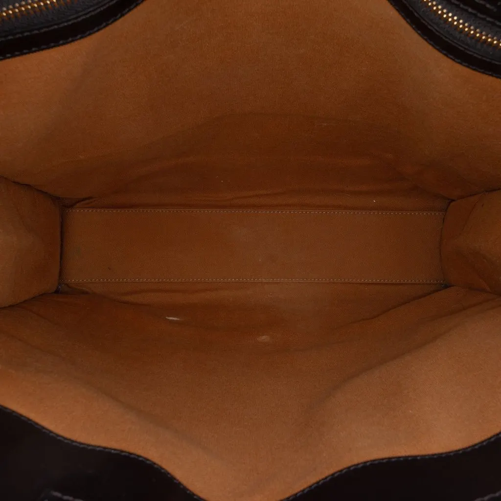 Celine Large Triomphe Coated Canvas Cabas Vertical Tote Brown Canvas Very good - Model View