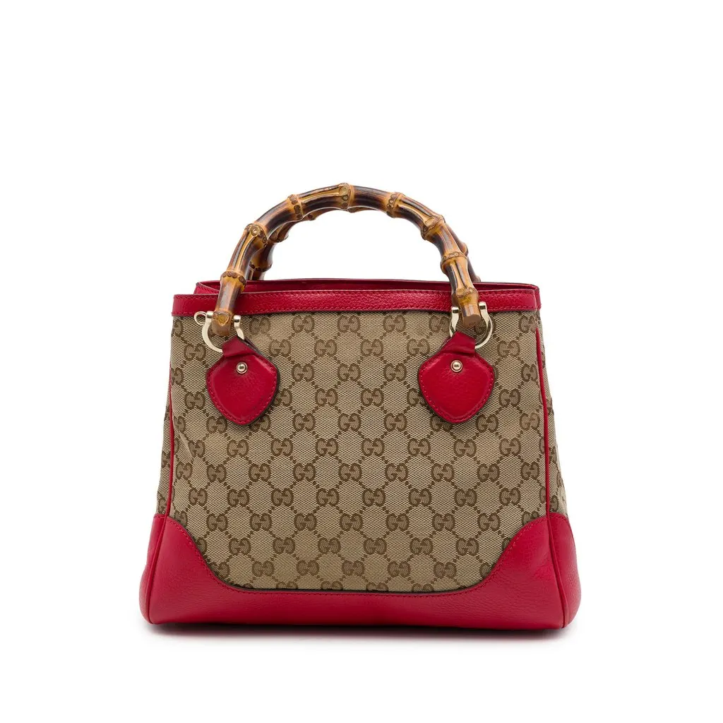 Gucci GG قماش بامبو ديانا توب Handle حقيبة توت