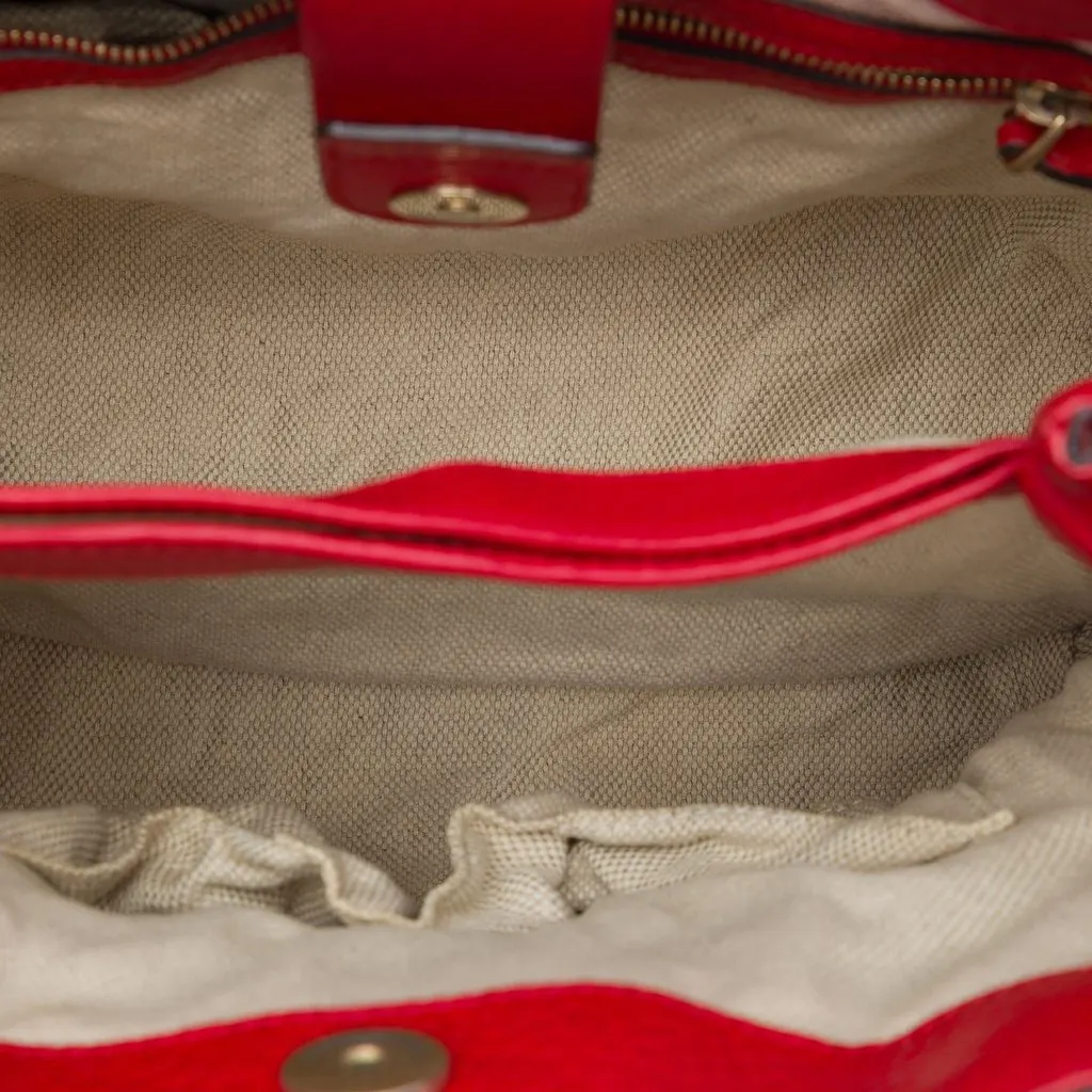 Gucci GG Canvas Bamboo Diana Top Handle Tote Beige Canvas Very good - Model View