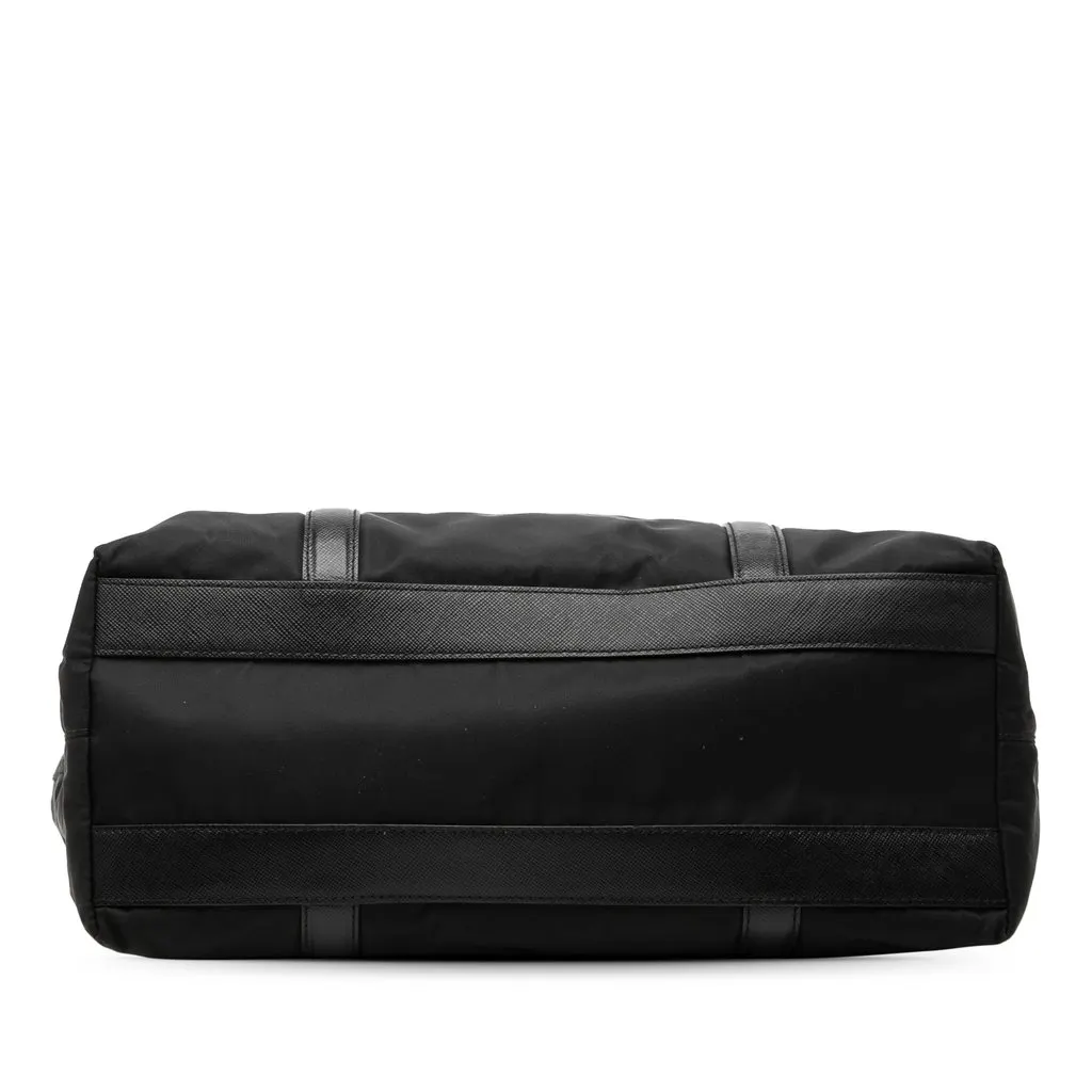 Prada Saffiano Trimmed Tessuto Tote Black Very good - Inside View