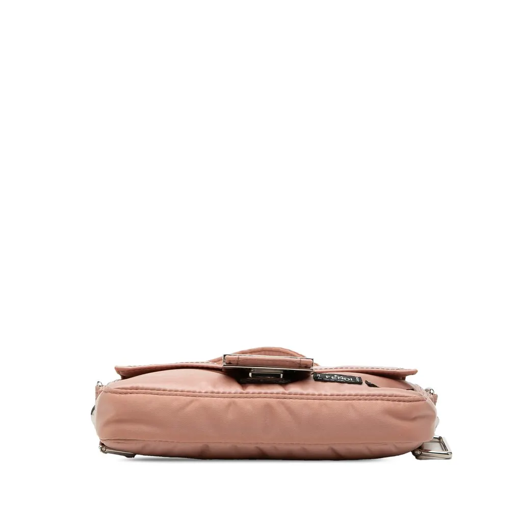 Fendi Porter Yoshida Nylon Baguette Satchel Pink Very good - Inside View