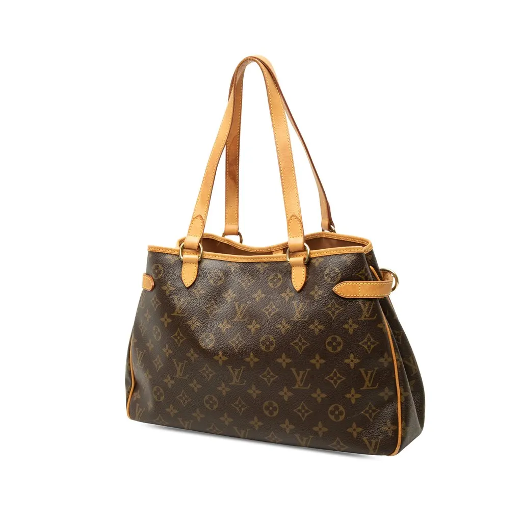 Louis Vuitton Monogram Batignolles Horizontal Brown Canvas Good - Back View