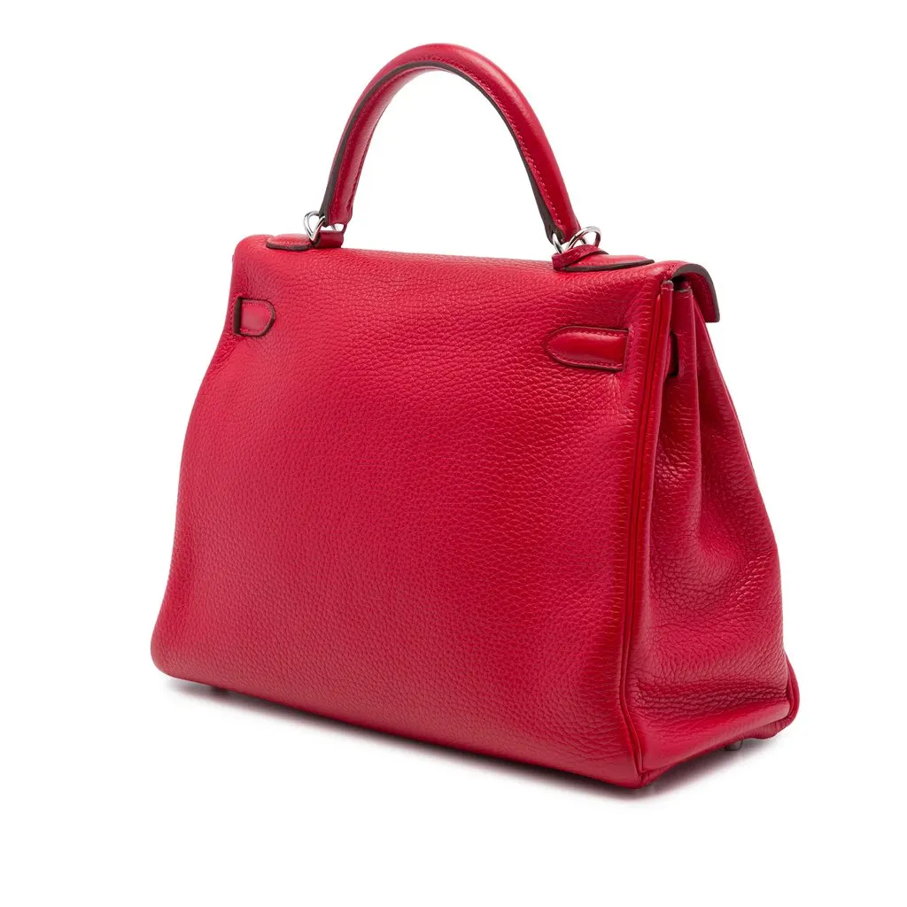 Hermès Togo Kelly II Retourne Amazone 32 Red Leather Very good - Back View