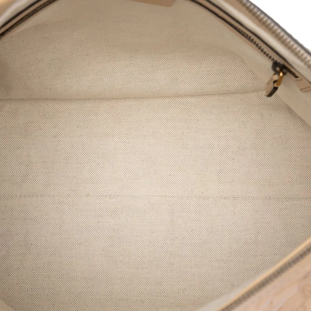 Gucci Guccissima Scarlett Shoulder Bag Beige Leather Very good - Model View