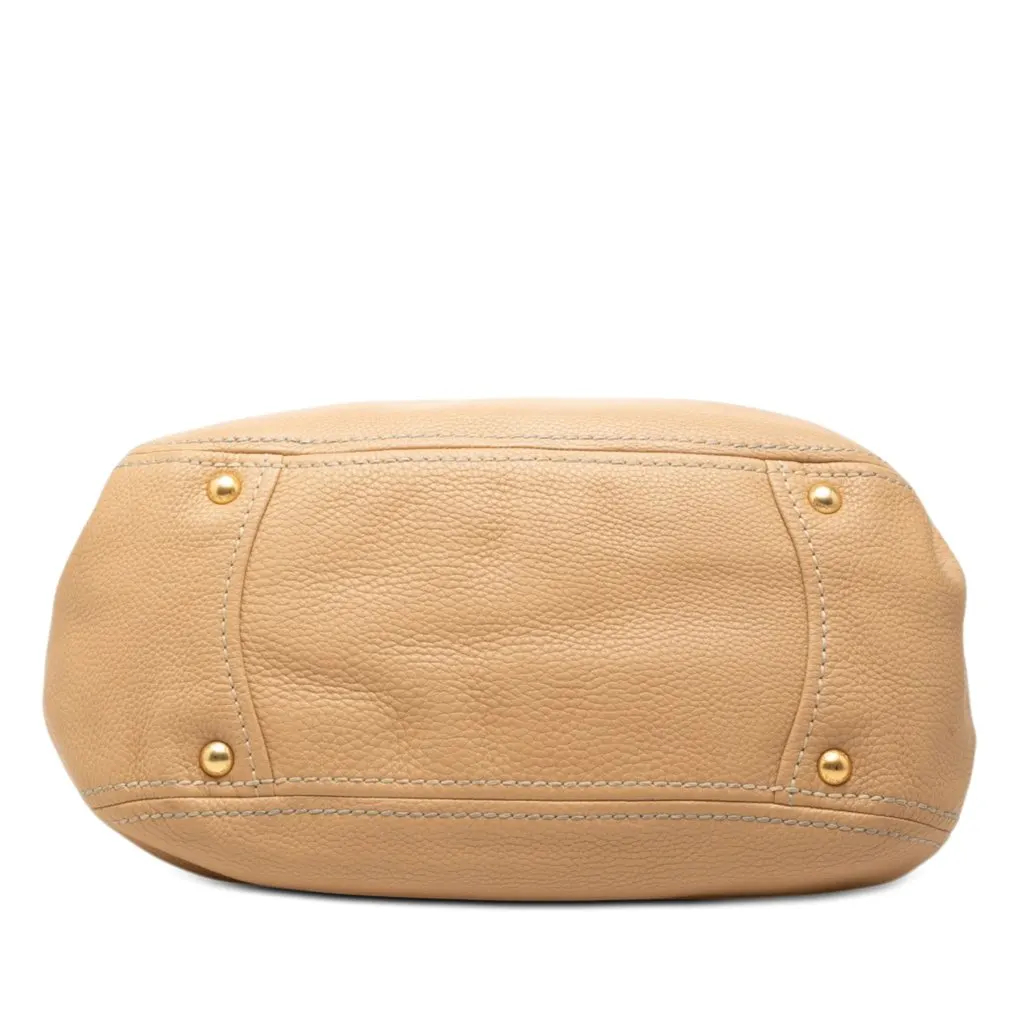 Prada Vitello Daino Tote Beige Leather Very good - Inside View