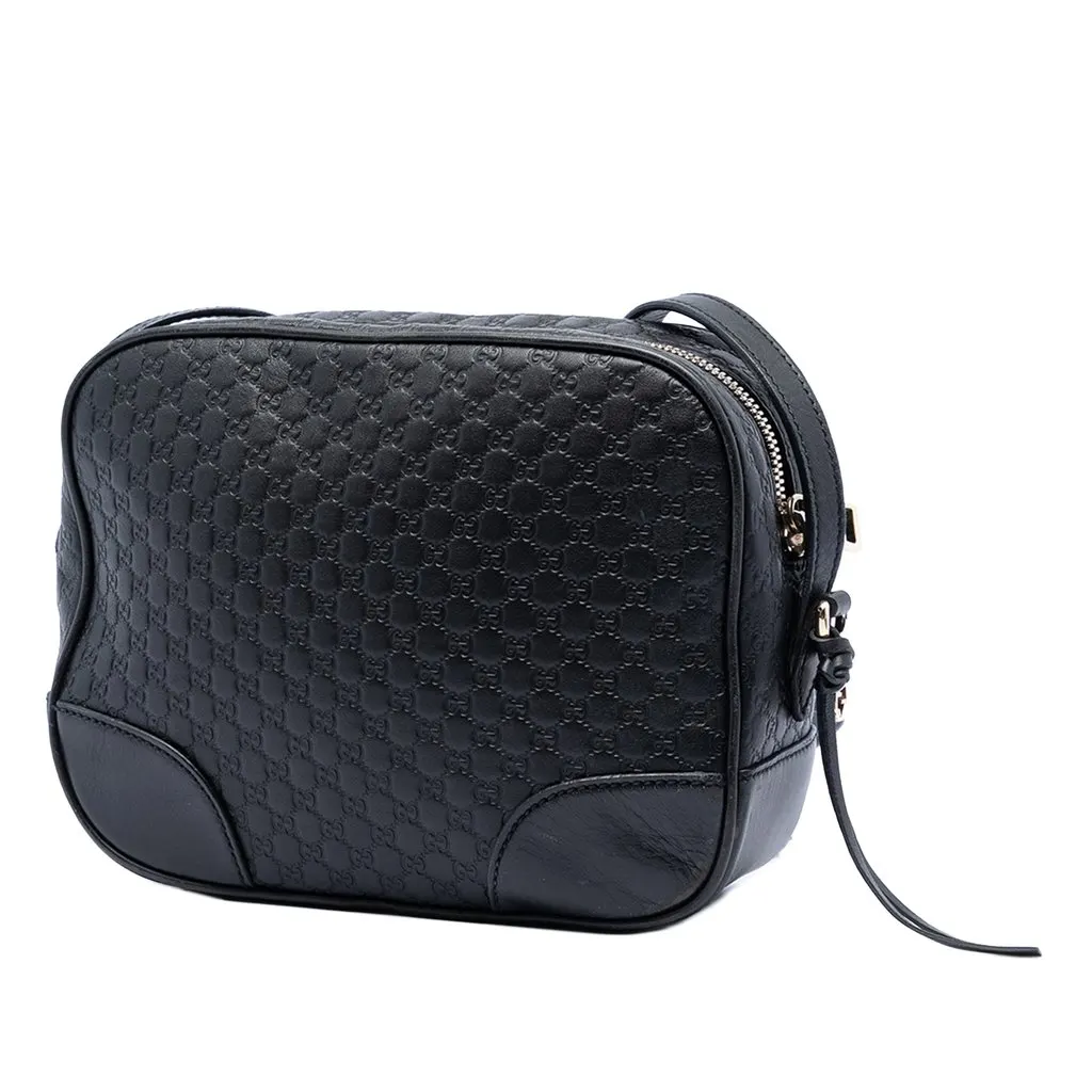 Gucci Microguccissima Bree Crossbody Black Leather Very good - Back View