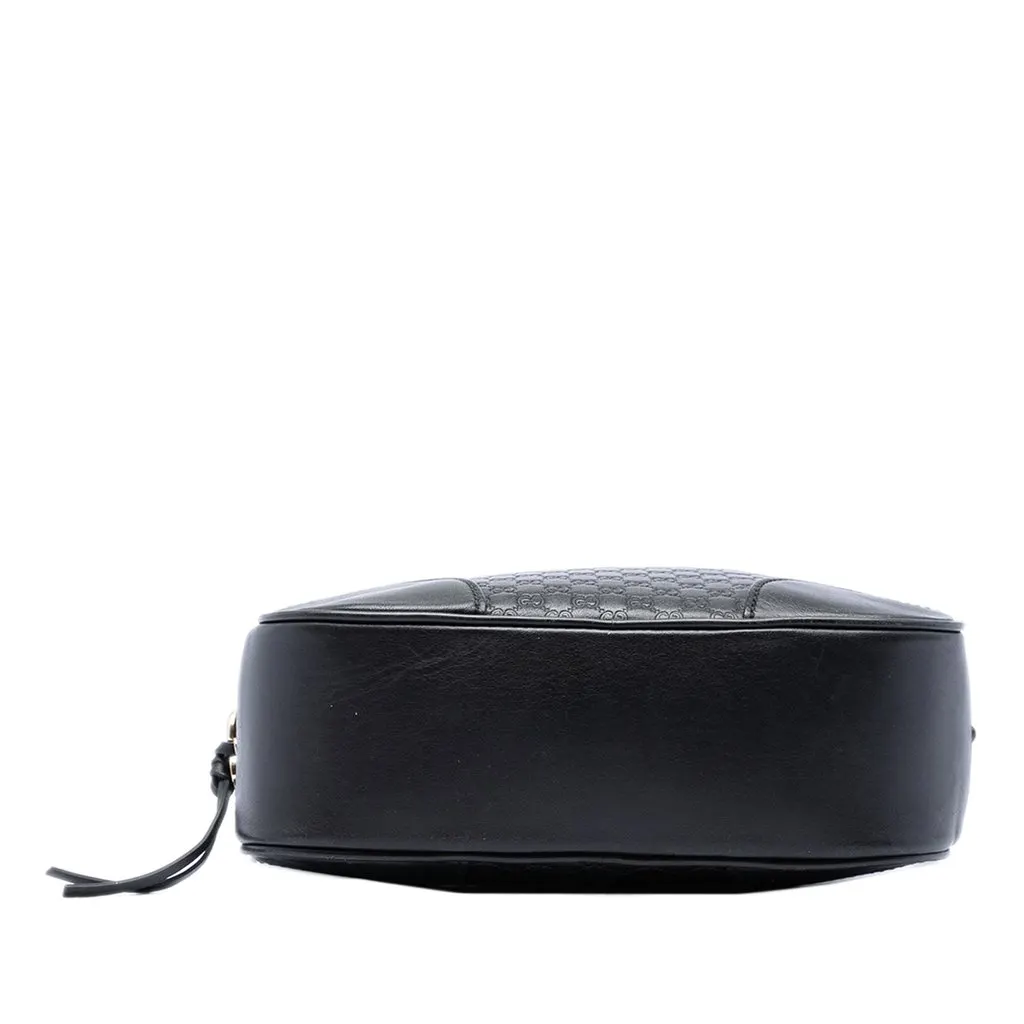 Gucci Microguccissima Bree Crossbody Black Leather Very good - Inside View