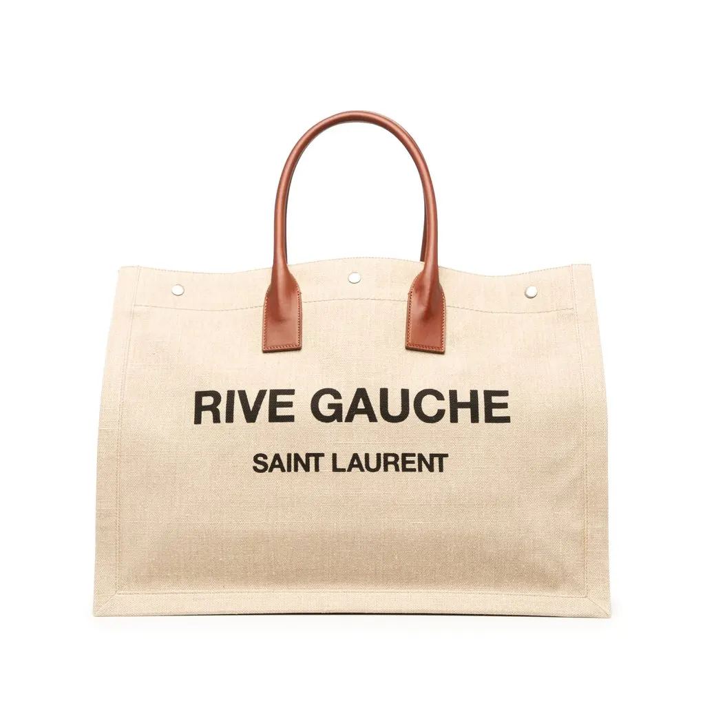 Saint Laurent Large Canvas Rive Gauche Tote