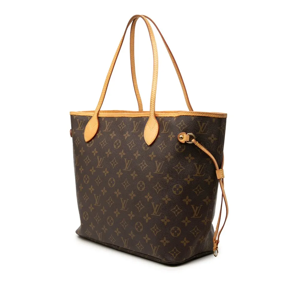 Louis Vuitton Monogram Neverfull MM Brown Canvas Very good - Back View