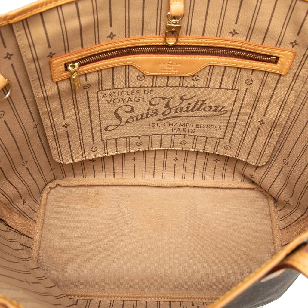 Louis Vuitton Monogram Neverfull MM Brown Canvas Very good - Model View