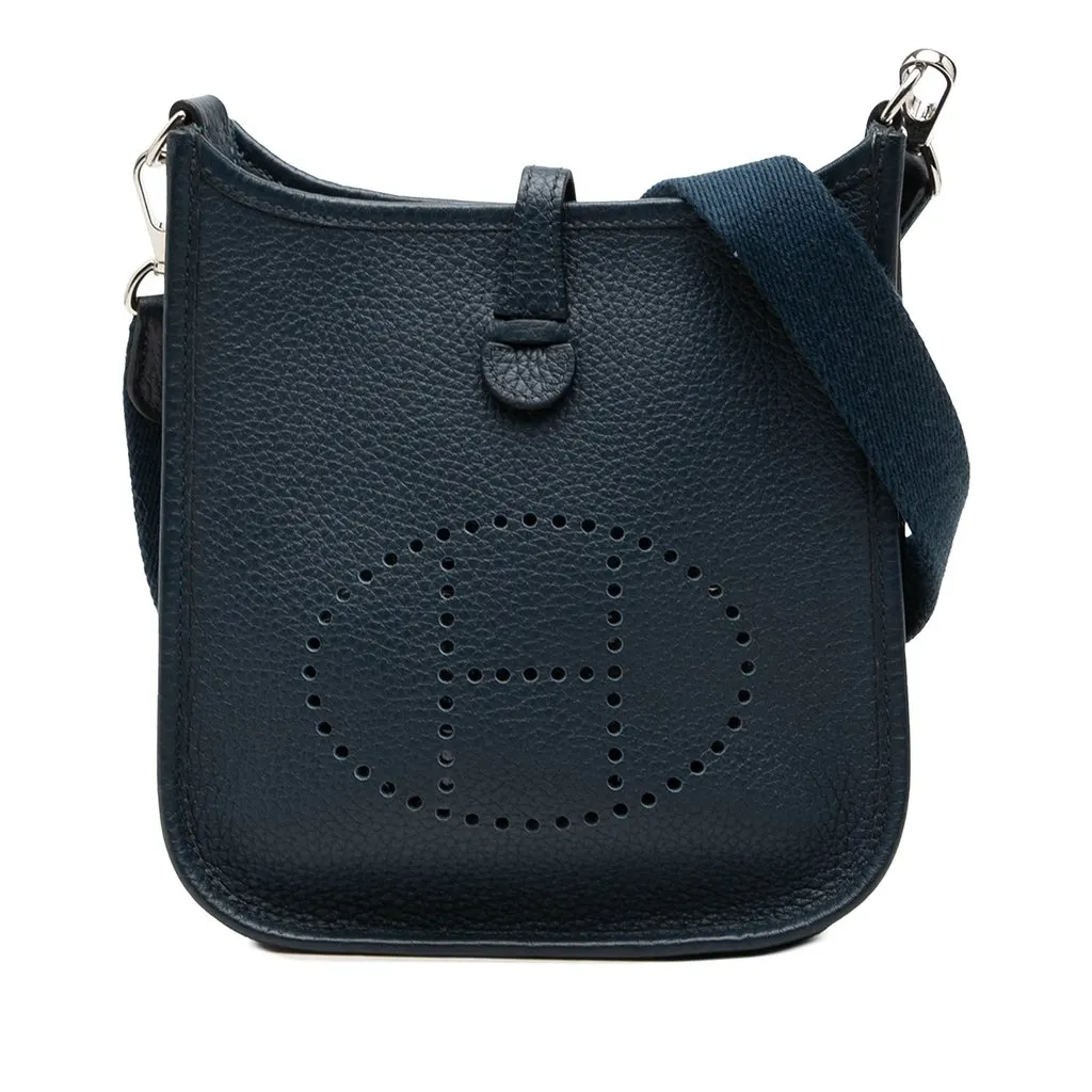 Hermès Clemence Evelyne 16 Amazone Blue Leather Very good - Front View