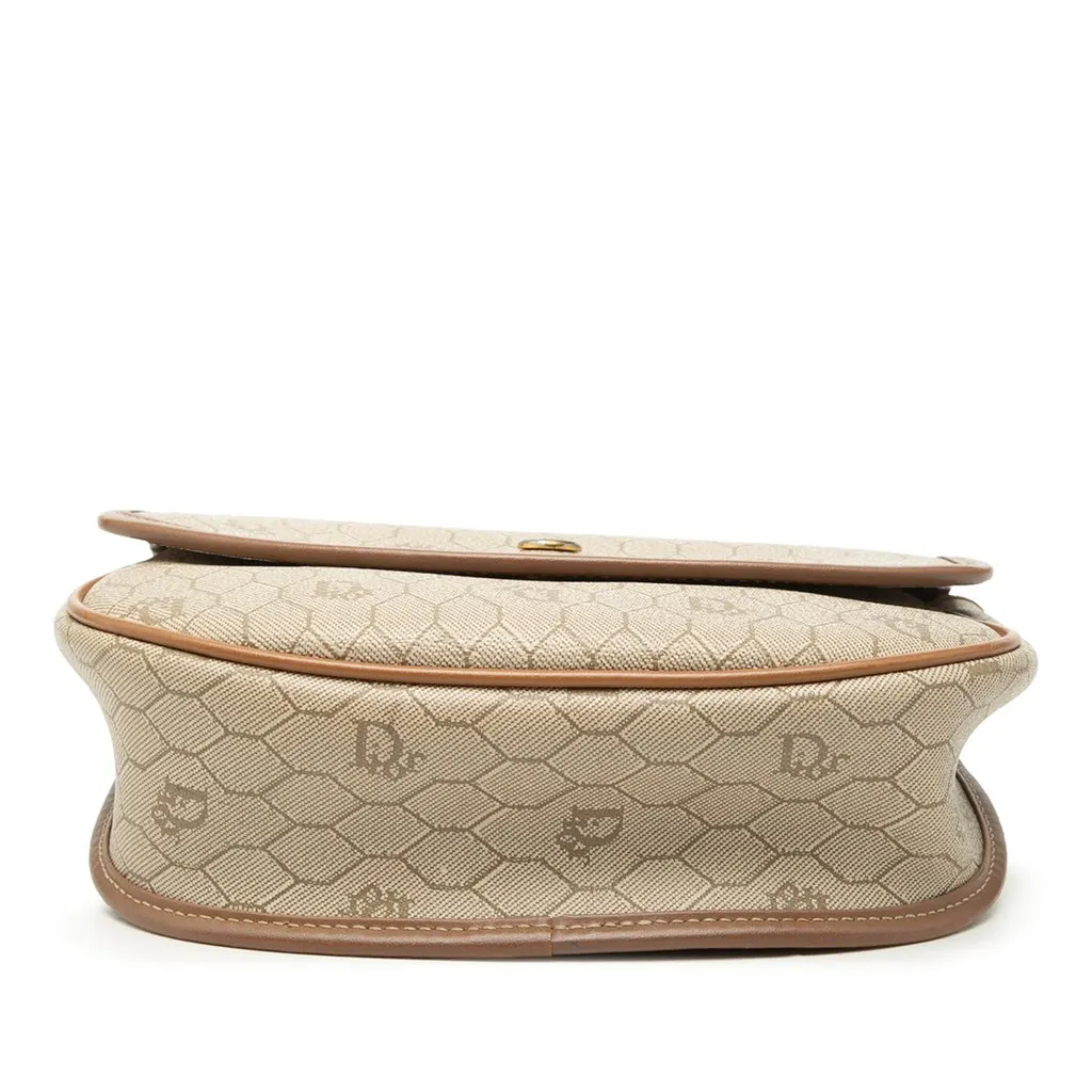 Dior Honeycomb Coated Canvas Crossbody Beige Very good - Inside View