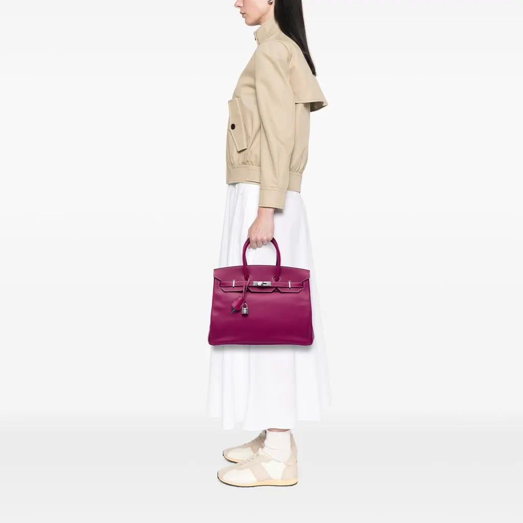 Hermès Epsom Candy Verso Birkin Retourne 35 Pink Leather Good - Box View