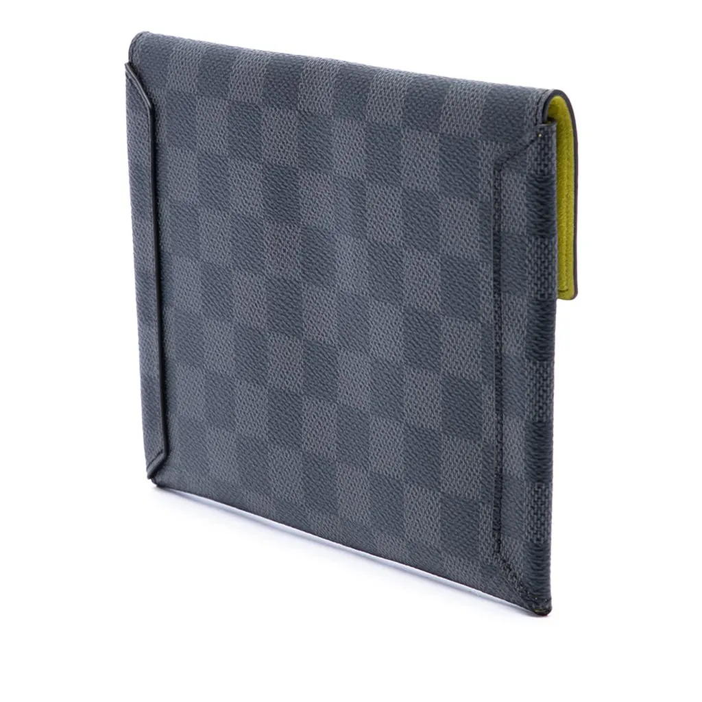 Louis Vuitton Damier Graphite Alpha Pochette MM Black Very good - Back View
