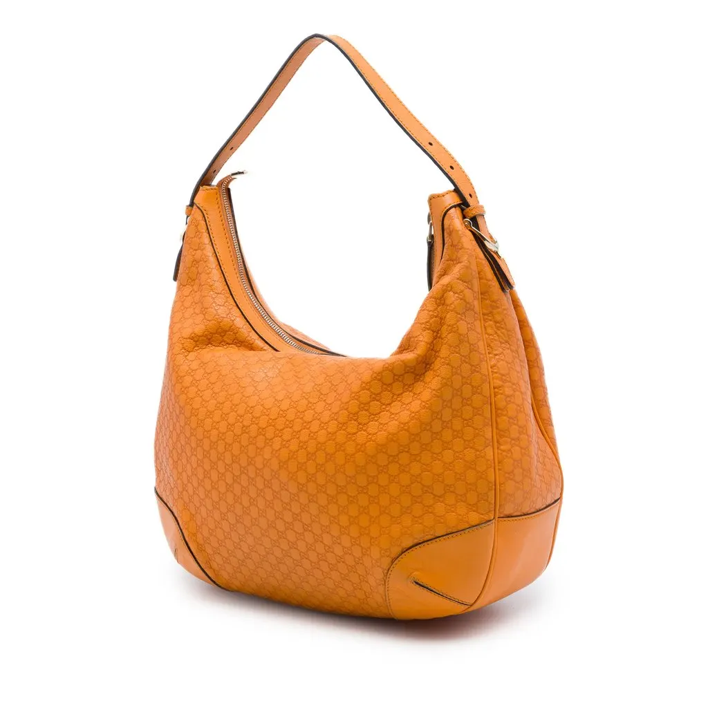 Gucci Microguccissima Nice Shoulder Bag Orange Leather Very good - Back View