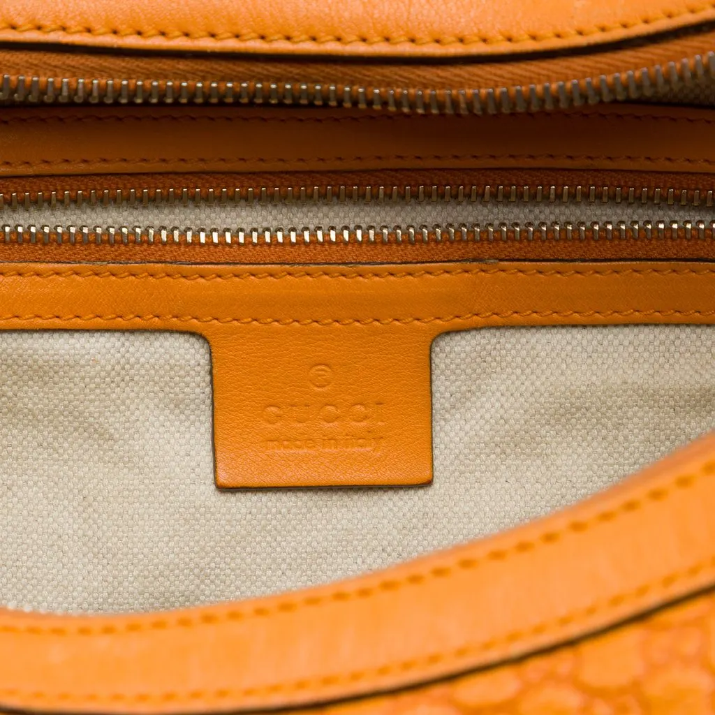 Gucci Microguccissima Nice Shoulder Bag Orange Leather Very good - Box View