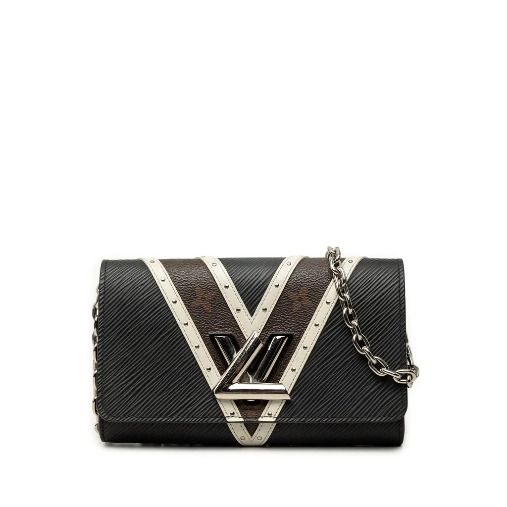 Louis Vuitton Epi Monogram Studded Twist Wallet on Chain