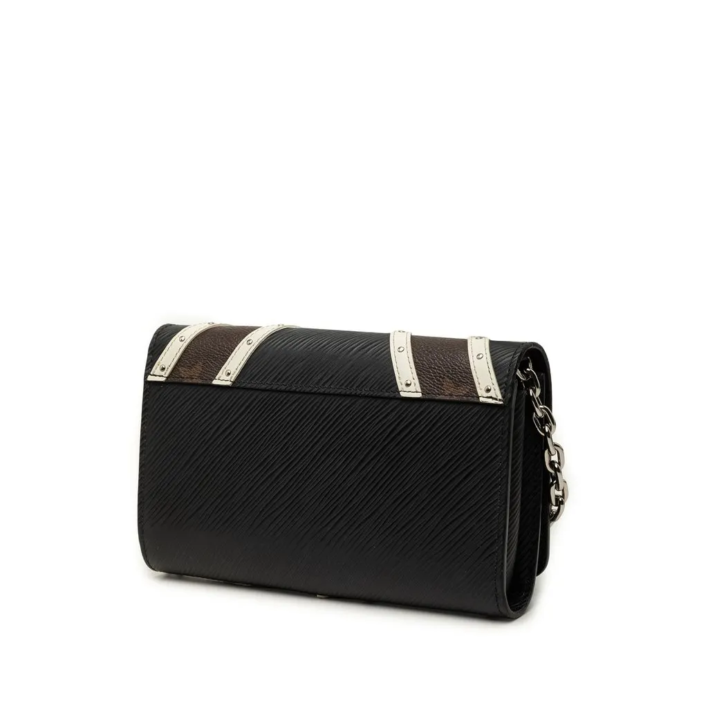 Louis Vuitton Epi Monogram Studded Twist Wallet on Chain Black Leather Very good - Back View