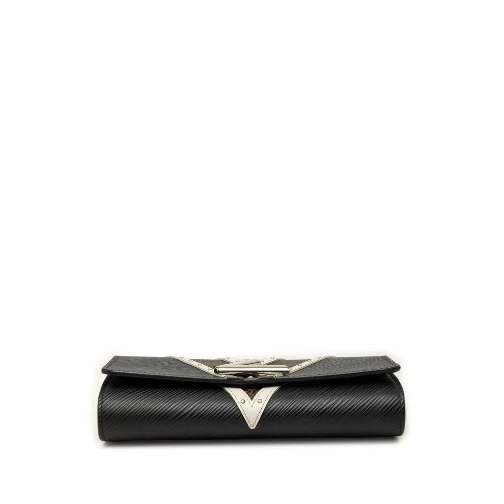 Louis Vuitton Epi Monogram Studded Twist Wallet on Chain Black Leather Very good - Inside View