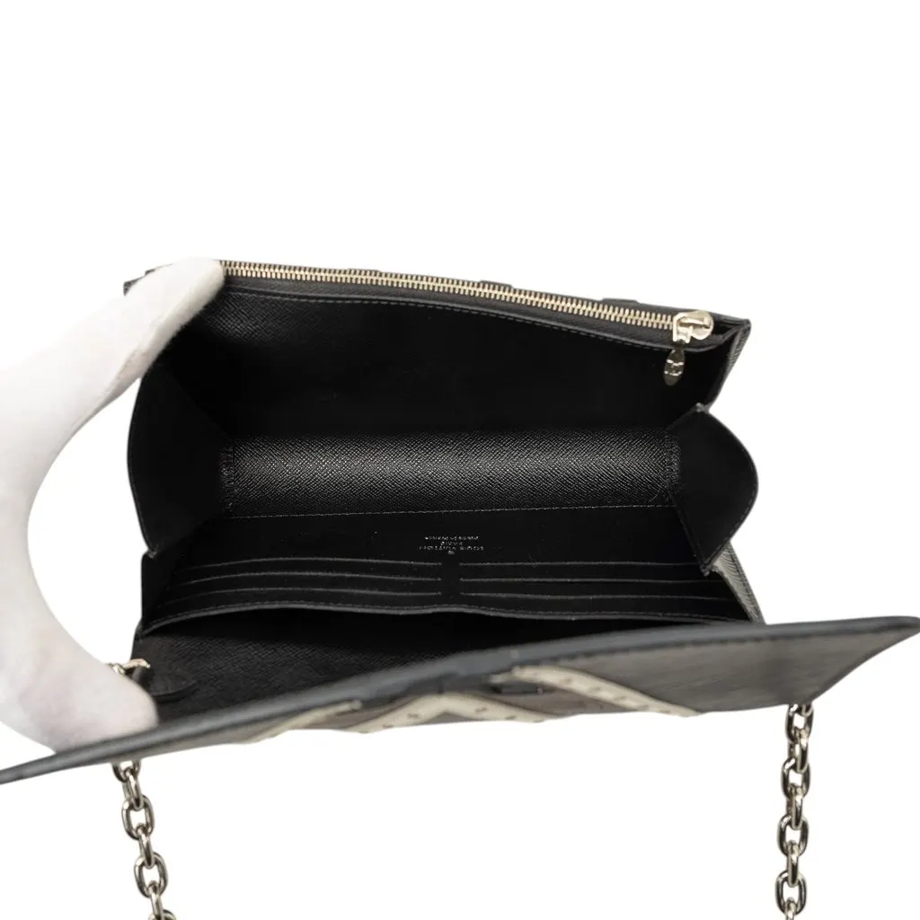 Louis Vuitton Epi Monogram Studded Twist Wallet on Chain Black Leather Very good - Model View