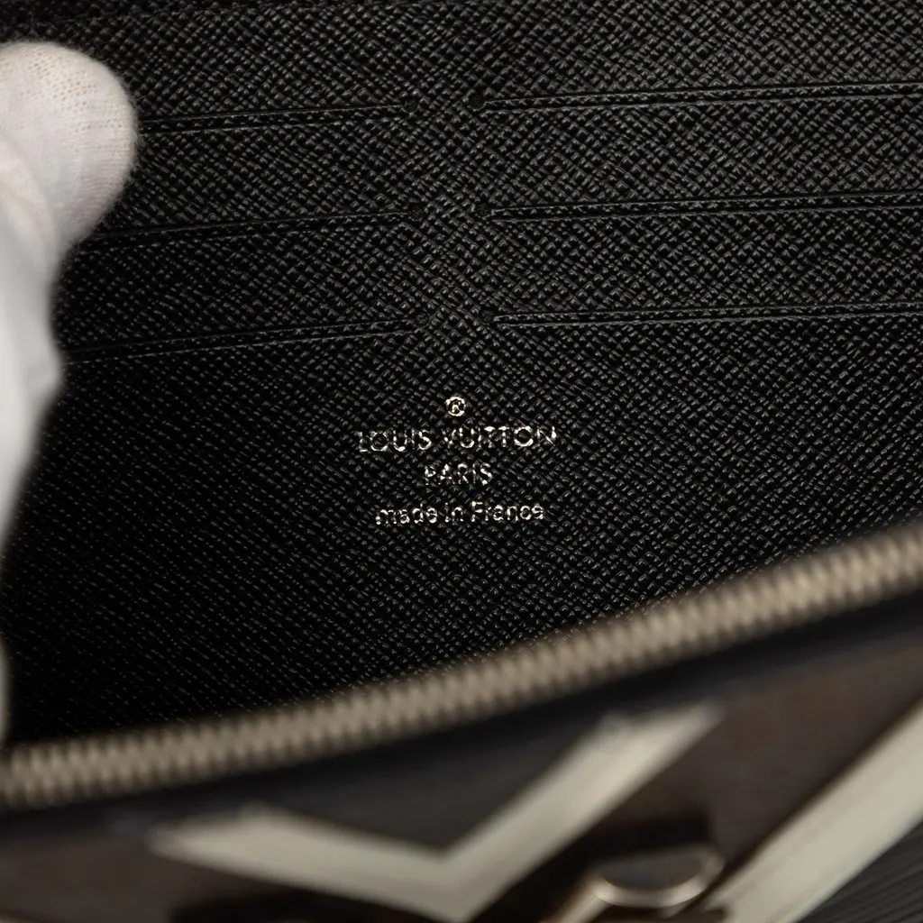 Louis Vuitton Epi Monogram Studded Twist Wallet on Chain Black Leather Very good - Box View