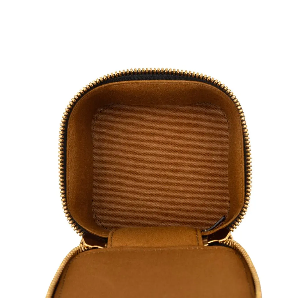 Celine Mini Triomphe Coated Canvas Vanity Case Brown Very good - Model View