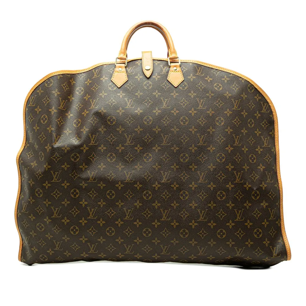 Louis Vuitton Monogram Housse Porte Habits Garment Cover Brown Canvas Good - Front View