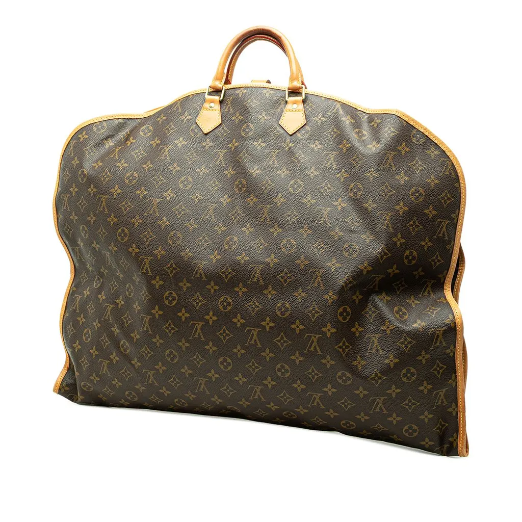 Louis Vuitton Monogram Housse Porte Habits Garment Cover Brown Canvas Good - Back View