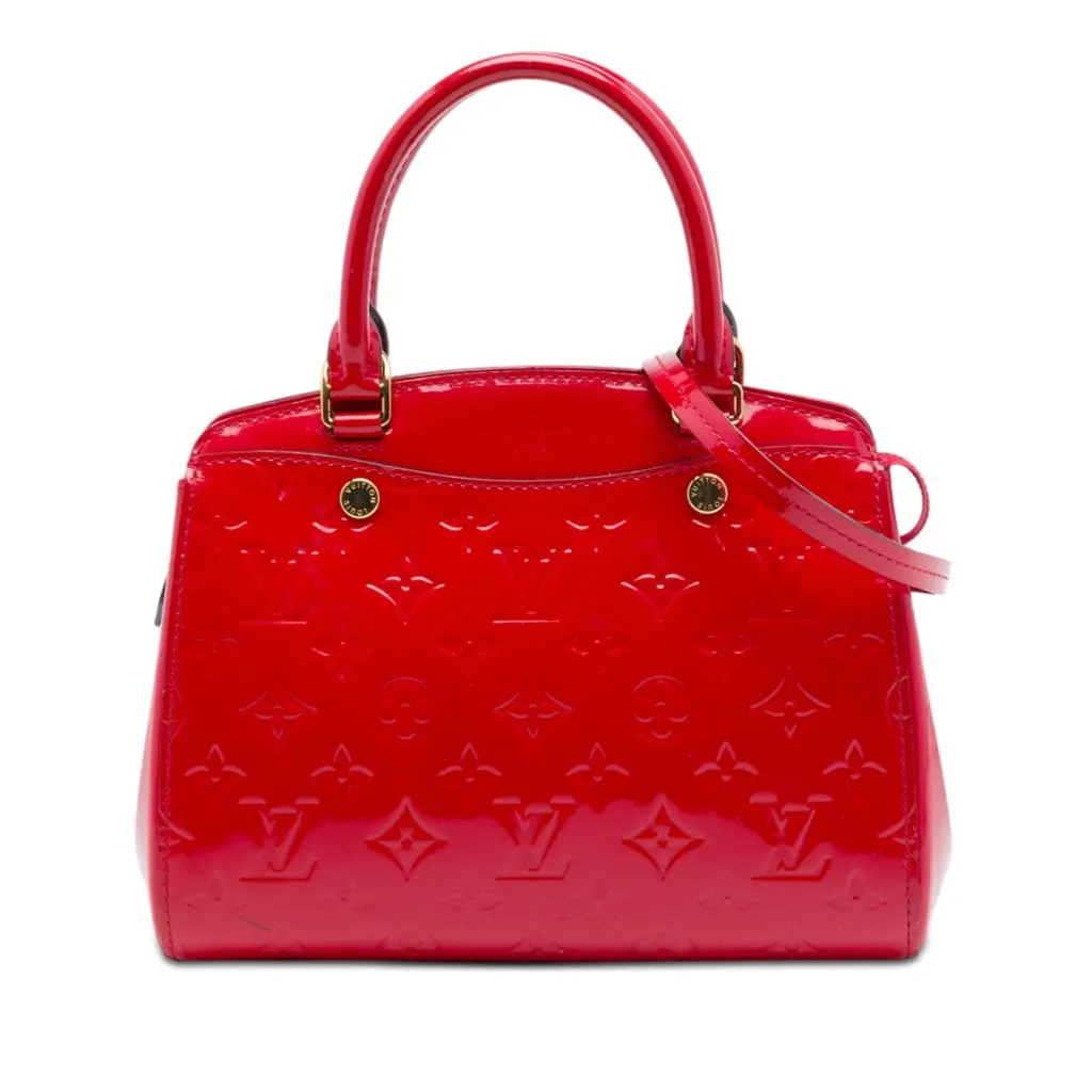 Louis Vuitton Monogram Vernis Brea PM Red Leather Very good - Front View