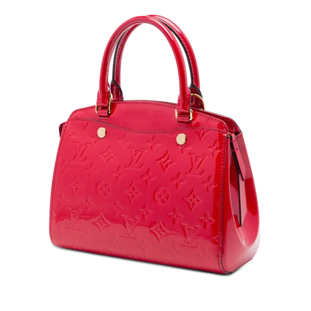Louis Vuitton Monogram Vernis Brea PM Red Leather Very good - Back View