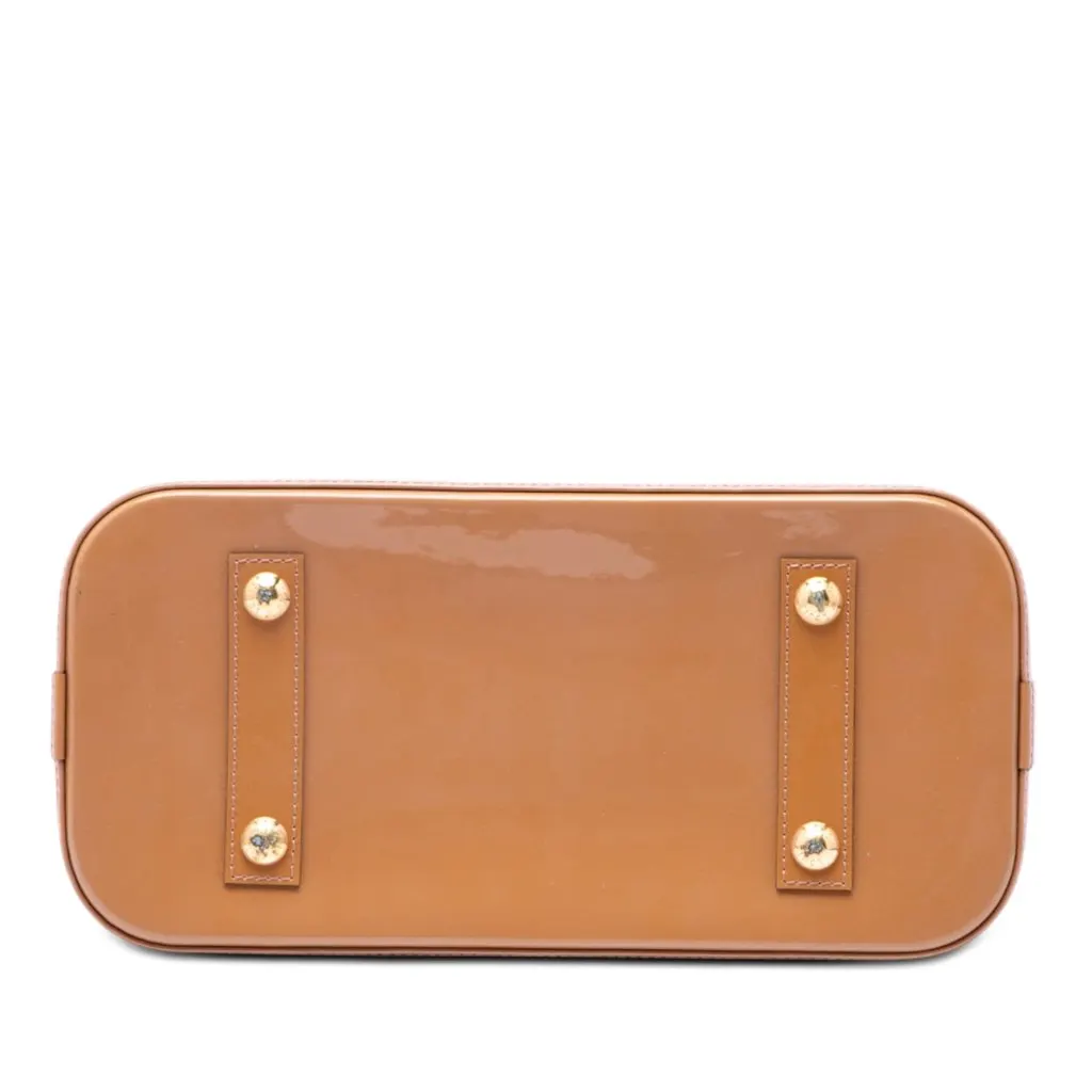 Louis Vuitton Monogram Vernis Alma PM Brown Leather Very good - Inside View
