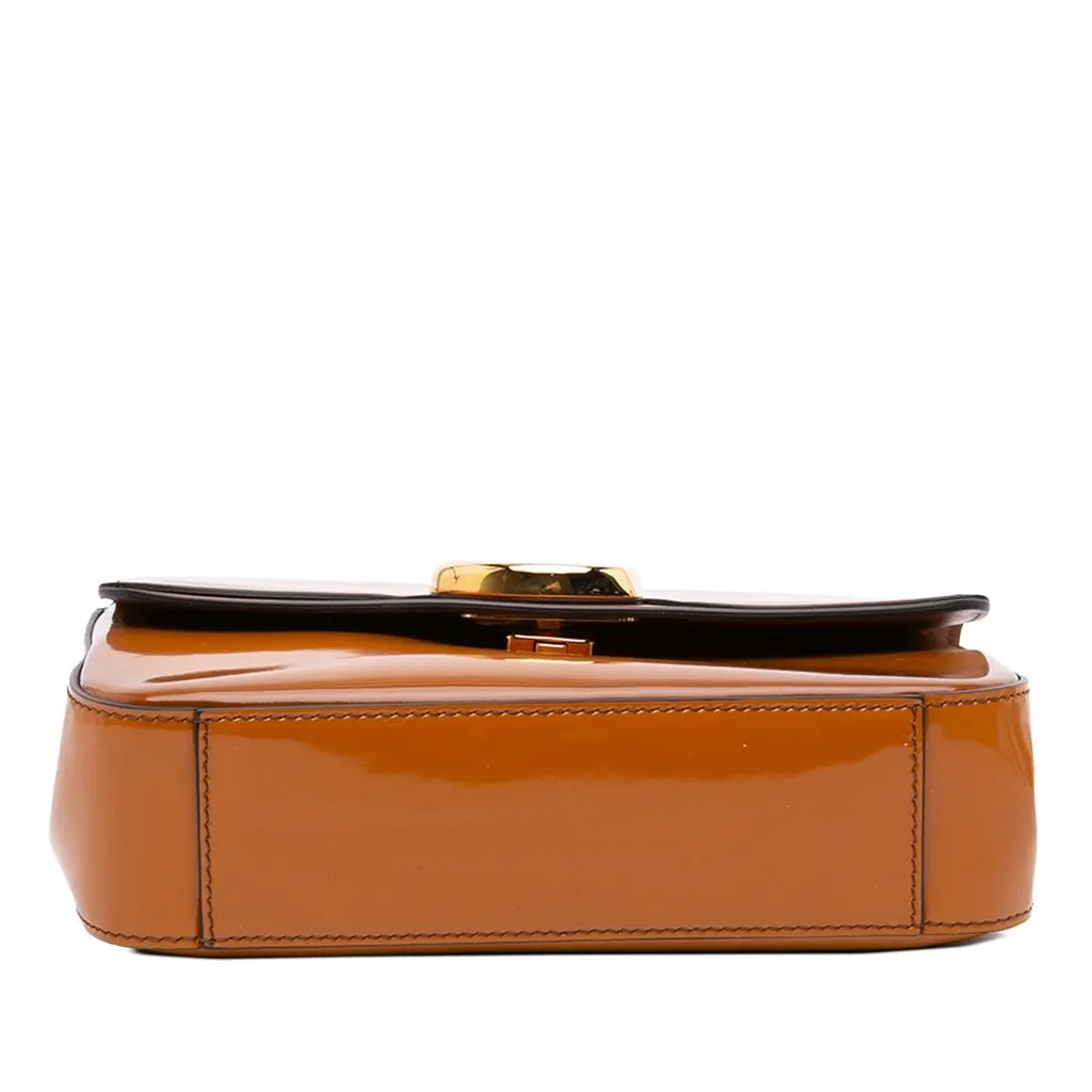 Chloé Small Spazzolato Sfumato C Double Carry Satchel Brown Leather Very good - Inside View
