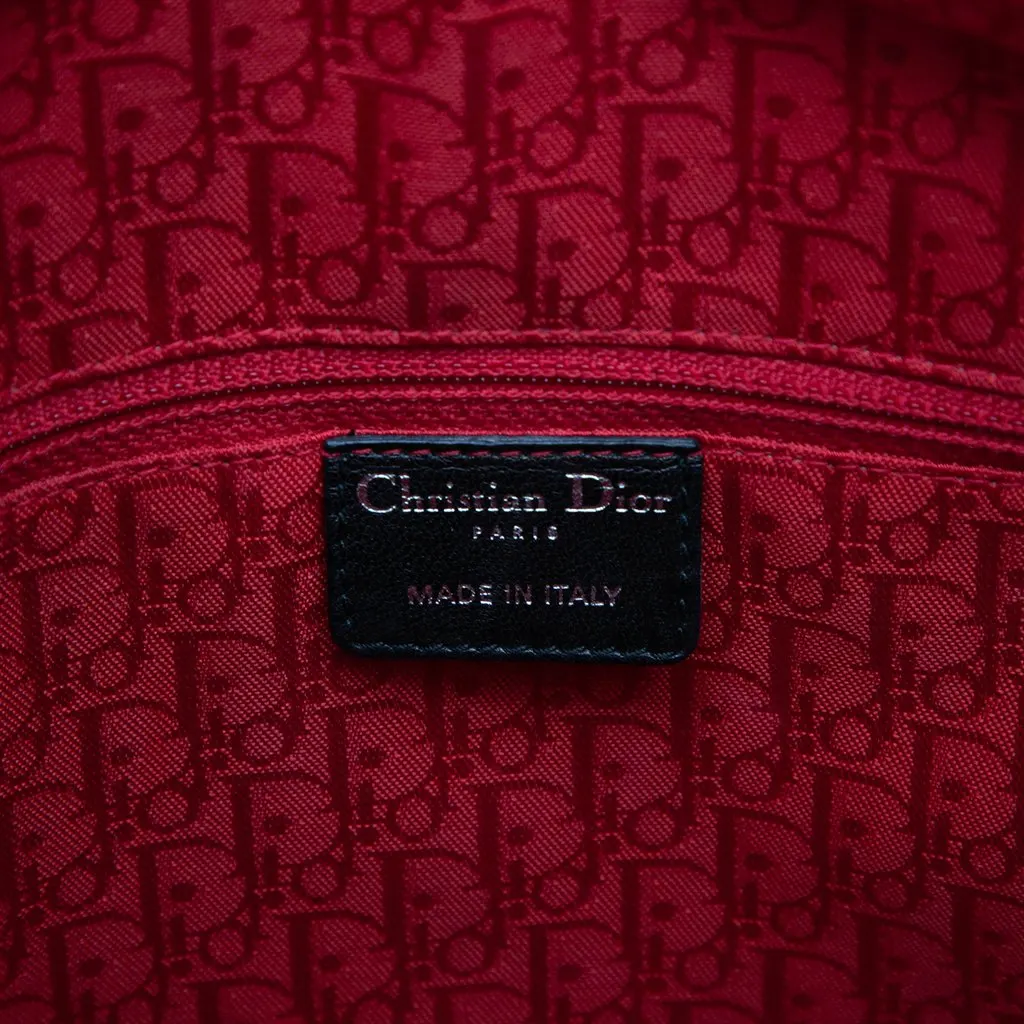 Dior Large Lambskin Cannage Lady Dior Black Leather Very good - Box View