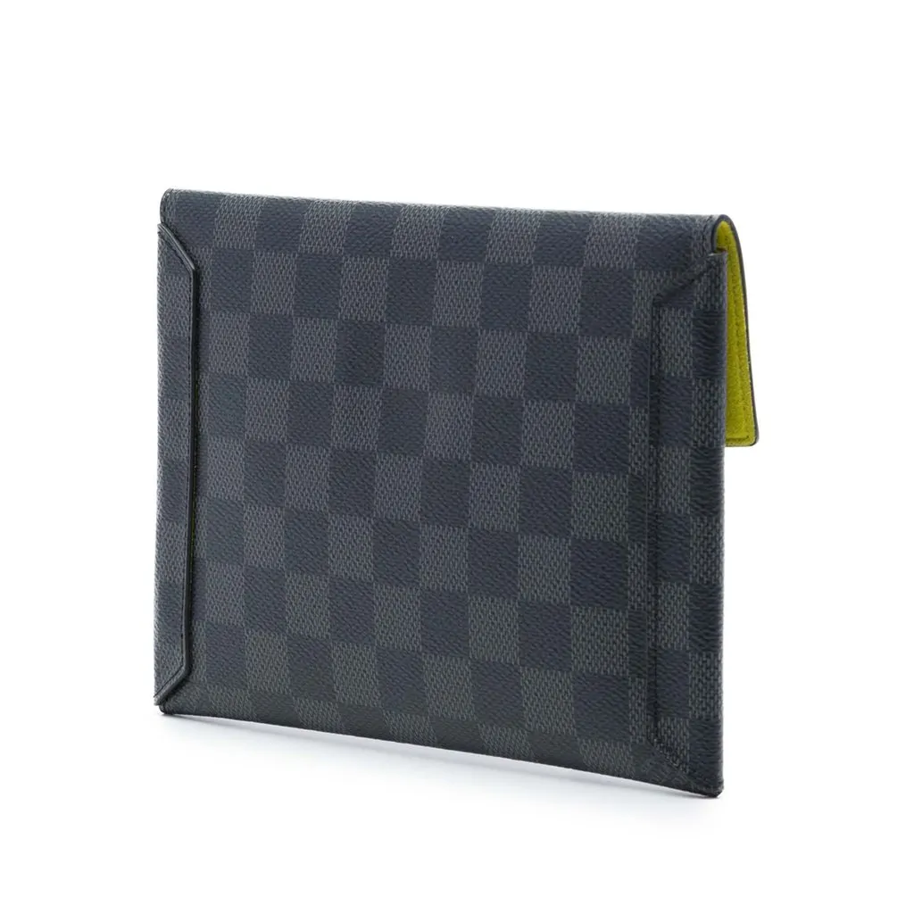 Louis Vuitton Damier Graphite Alpha Pochette MM Black Very good - Back View