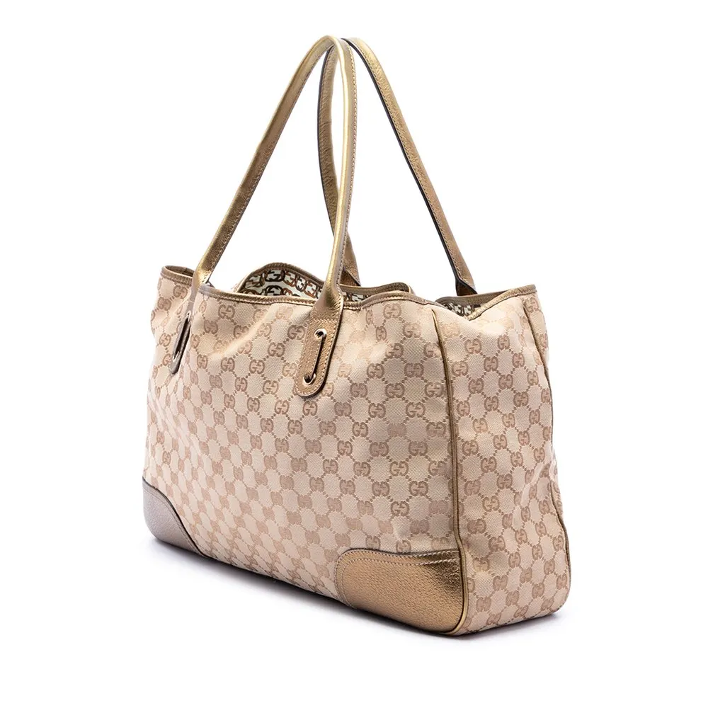 Gucci GG Canvas Princy Tote Beige Very good - Back View