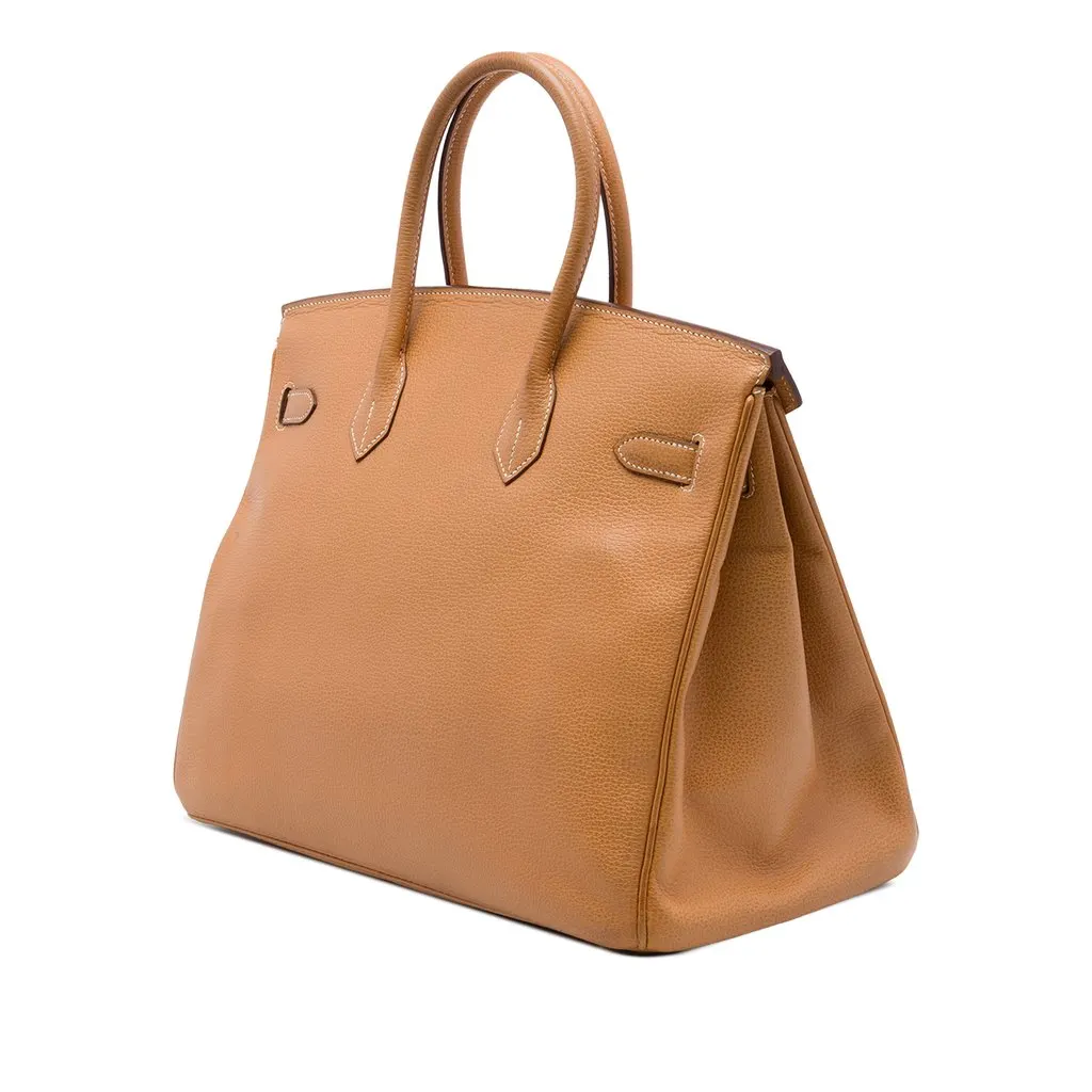 Hermès Epsom Birkin Retourne 35 Brown Leather Good - Back View