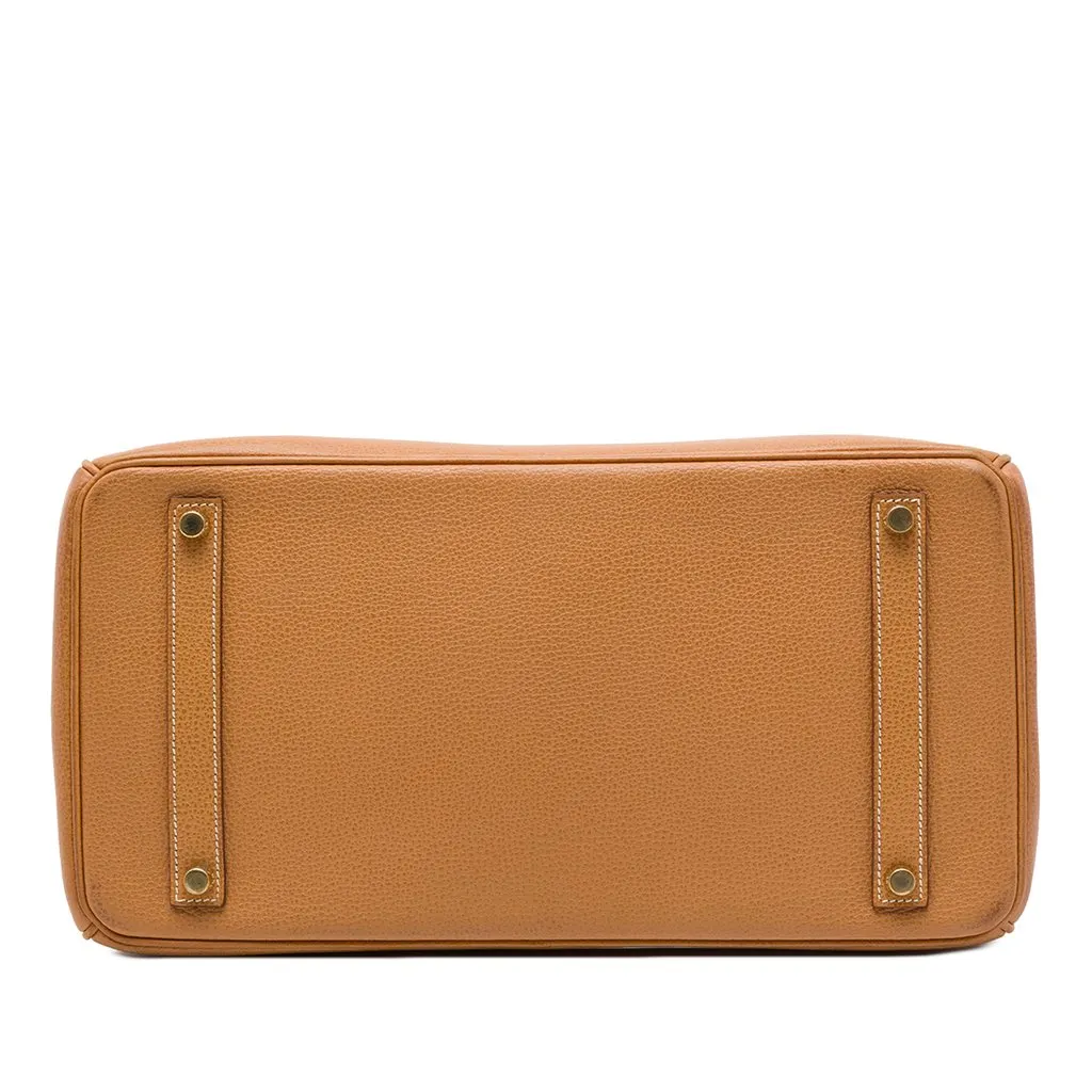 Hermès Epsom Birkin Retourne 35 Brown Leather Good - Inside View