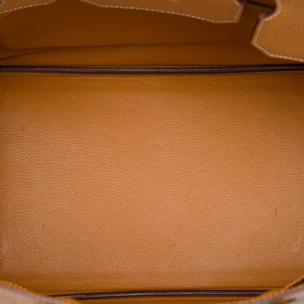 Hermès Epsom Birkin Retourne 35 Brown Leather Good - Model View